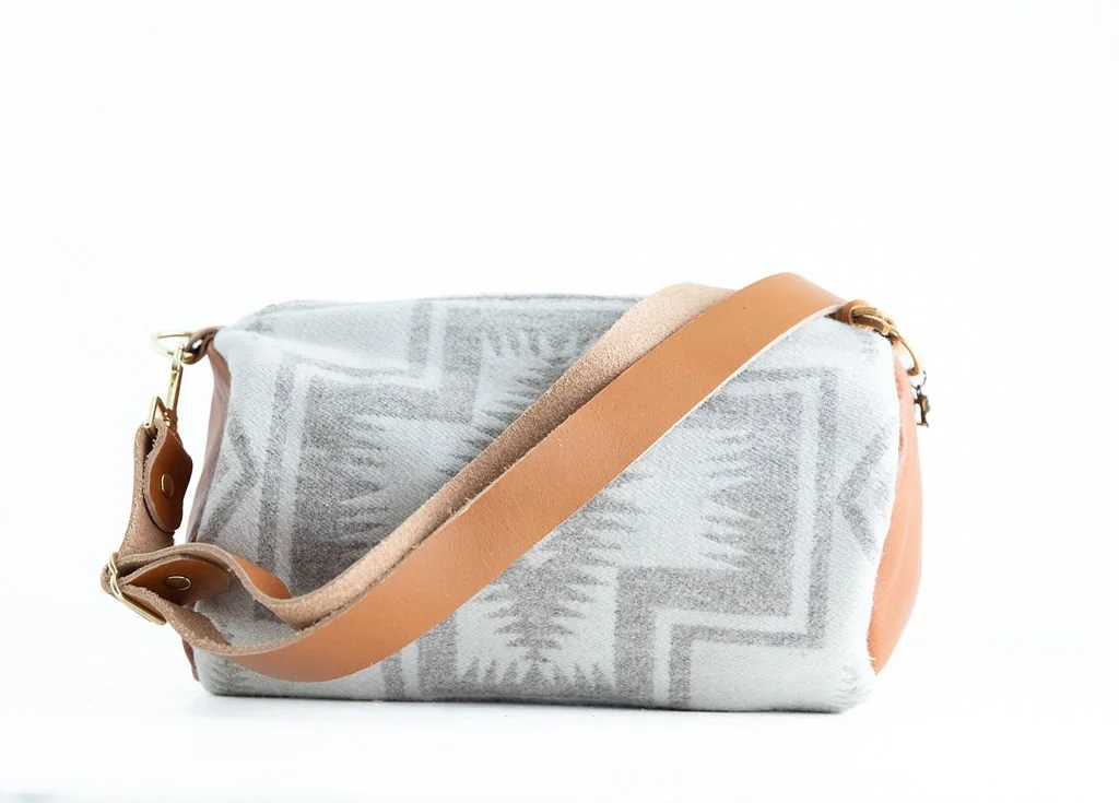 Wool Barrel Crossbody Bag | Harding Tonal