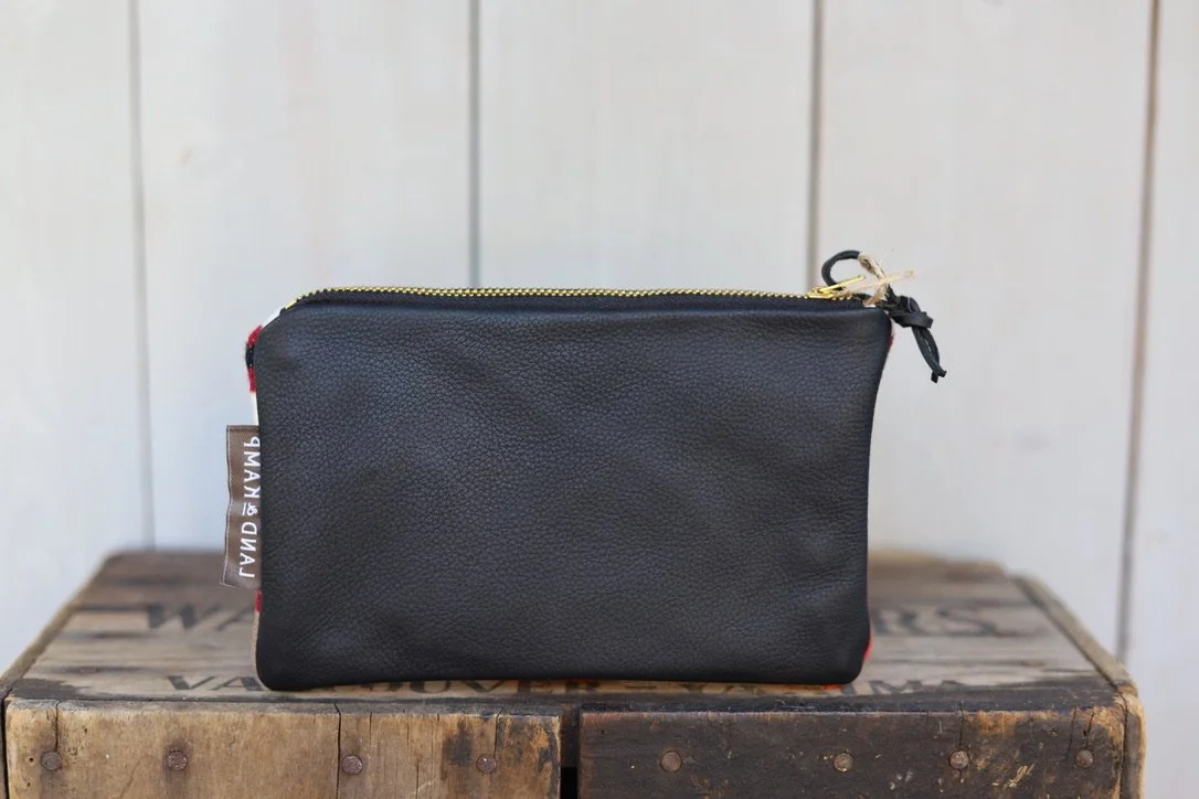Carry All Zipper Pouch in Tucson Khaki Wool