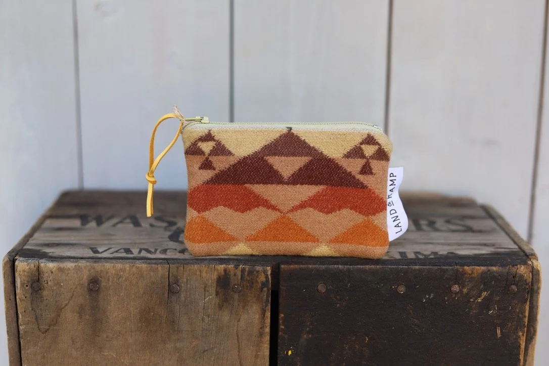 Card Pouch in Sunset Rust Wool