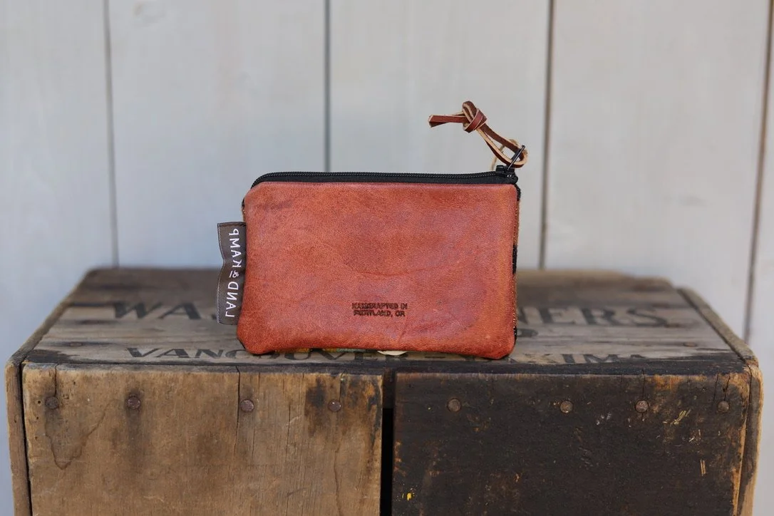 Card Pouch in Rancho Arroyo Black Wool