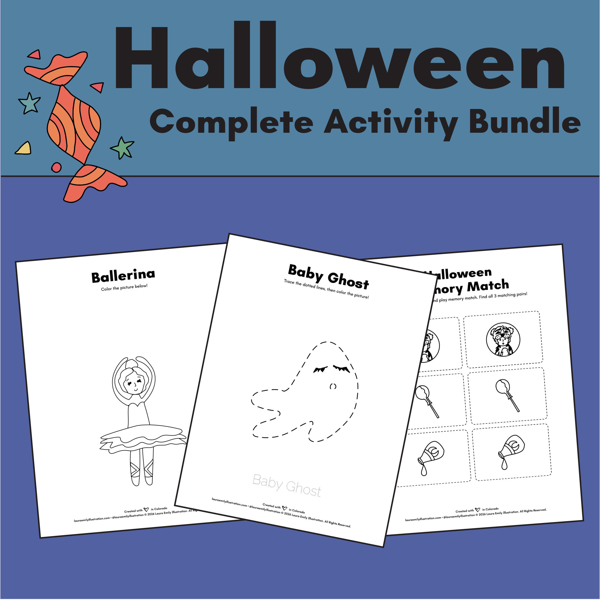 Halloween Activity Bundle | All 12 Printable Collections | 180-Page Mega Pack PDF Instant Download