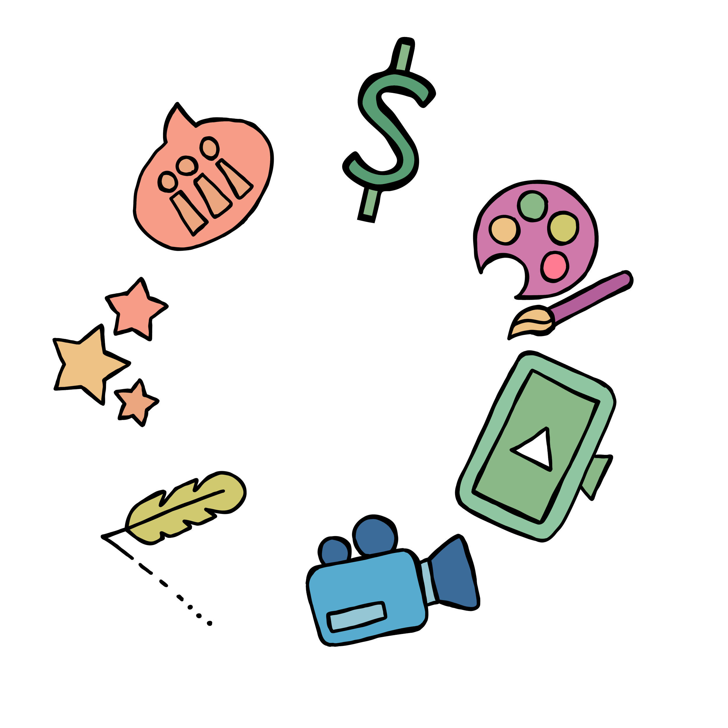 What work do you need done? Explainer videos, murals, illustrations, or graphic design? I’m your gal!