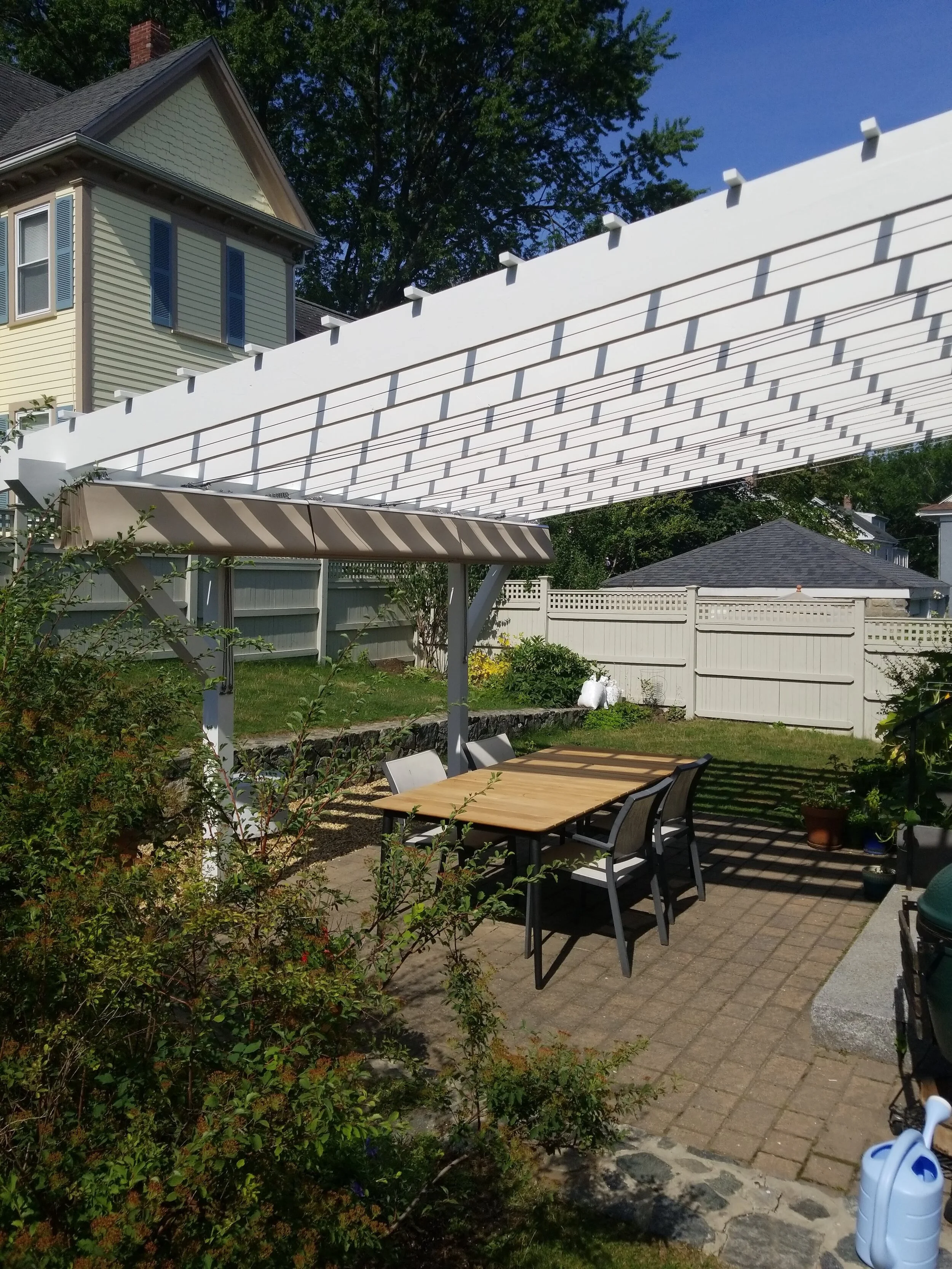 Pergola With Retractable Canopy