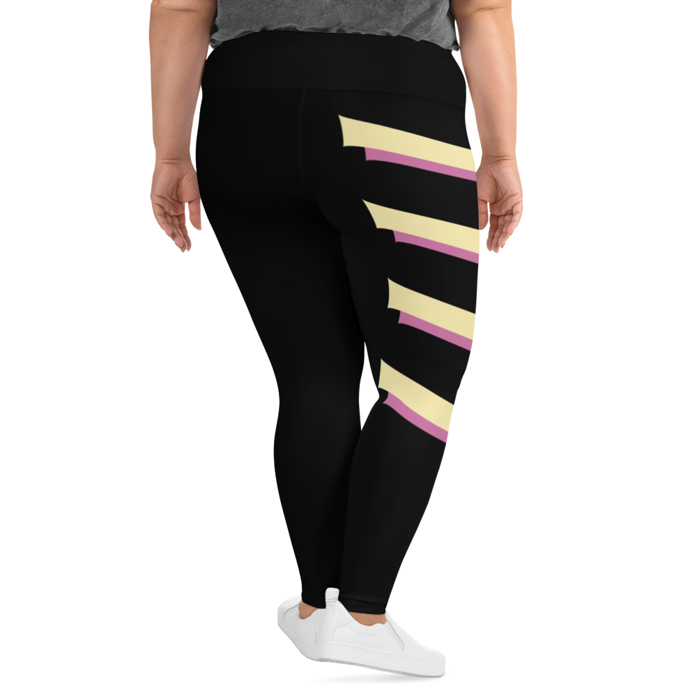 4 Bar Striped - Plus Size Leggings — Warped Elementz LLC shirt, legging,  yoga, knife, cell phone accessories, joggers, sweatpants, T shirt