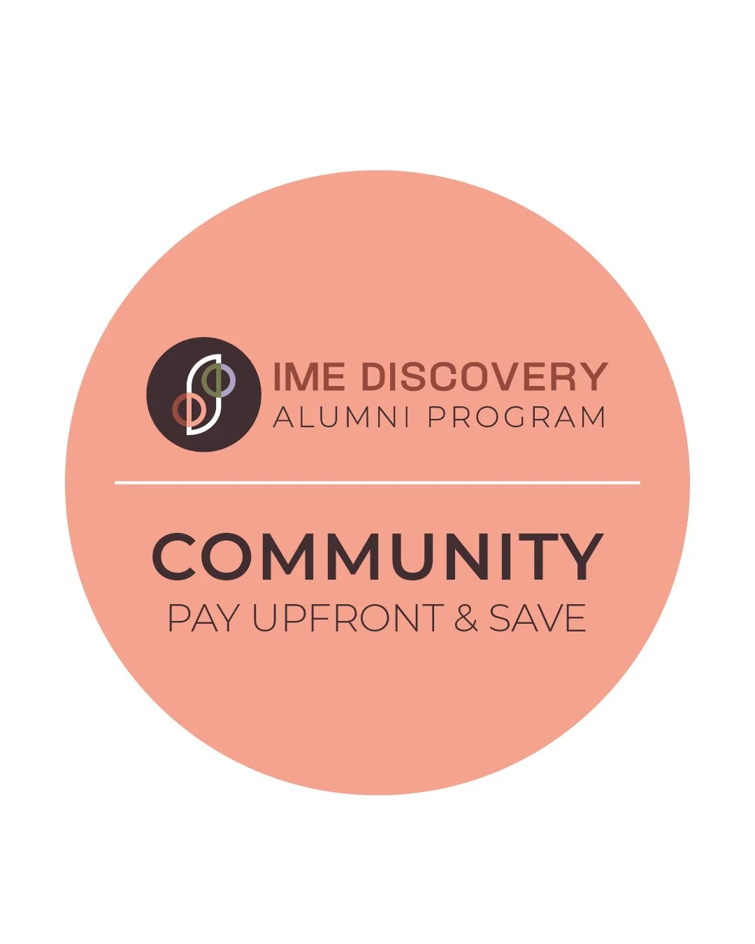 IME DISCOVERY ALUMNI PROGRAM—COMMUNITY ANNUAL MEMBERSHIP (Pay Upfront $895+gst)