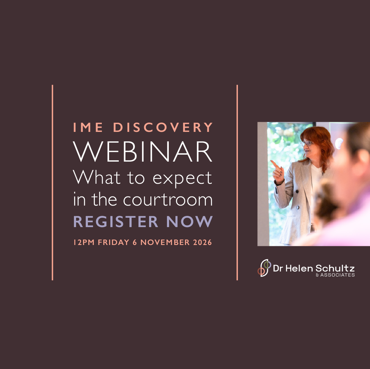 IME DISCOVERY WEBINAR: What to expect in the courtroom