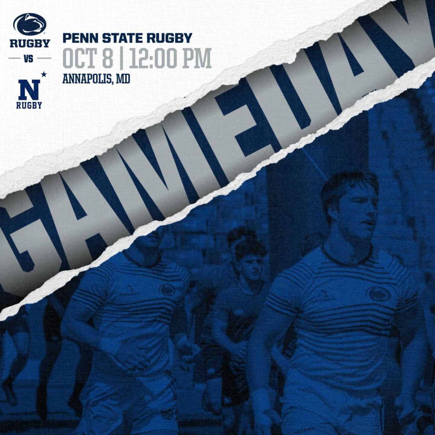It's Game Day!! Check out Navy Rugby Facebook for the livestream of today's Match.
