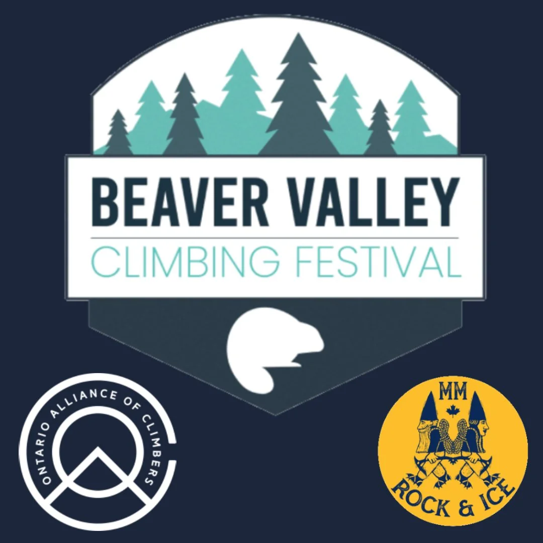 .
The Beaver Valley Climbing Festival is back in action, baby !!!

From August 16 - 18, we are excited and proud to be contributing to the festivities by offering 9 climbing clinics and trips, including:

🧗 Single Pitch Rappelling &amp; Ascending
🧗