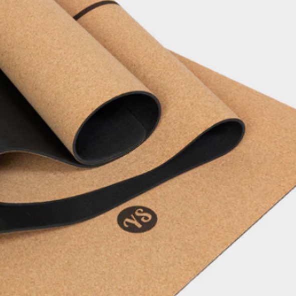 Yoga Studio Alignment Cork Yoga Mat 4mm