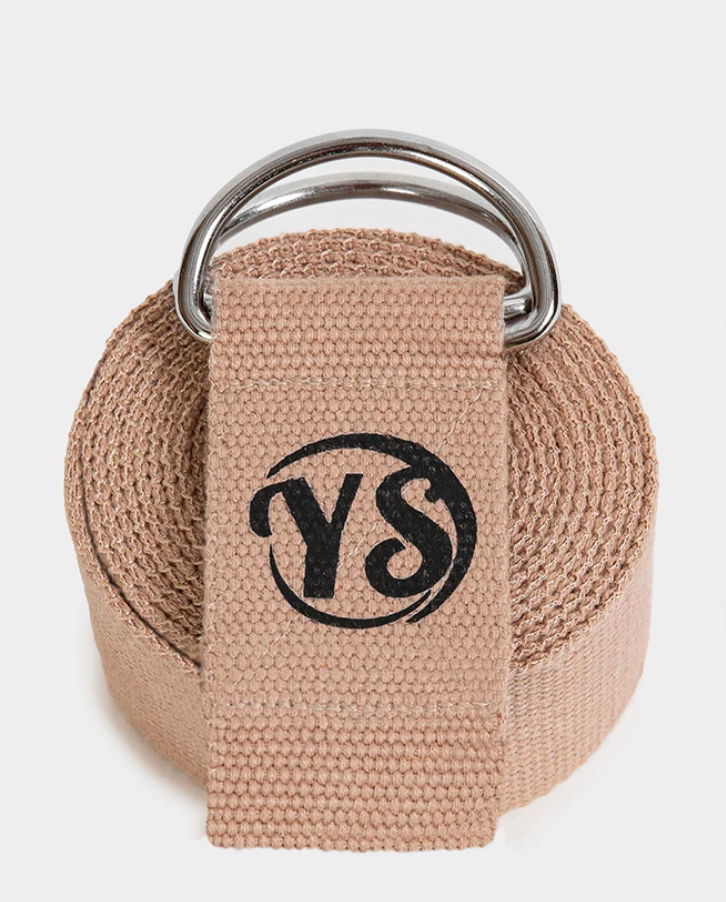 Yoga Studio GOTS Organic Cotton D-Ring 2.5m Yoga Belt Strap