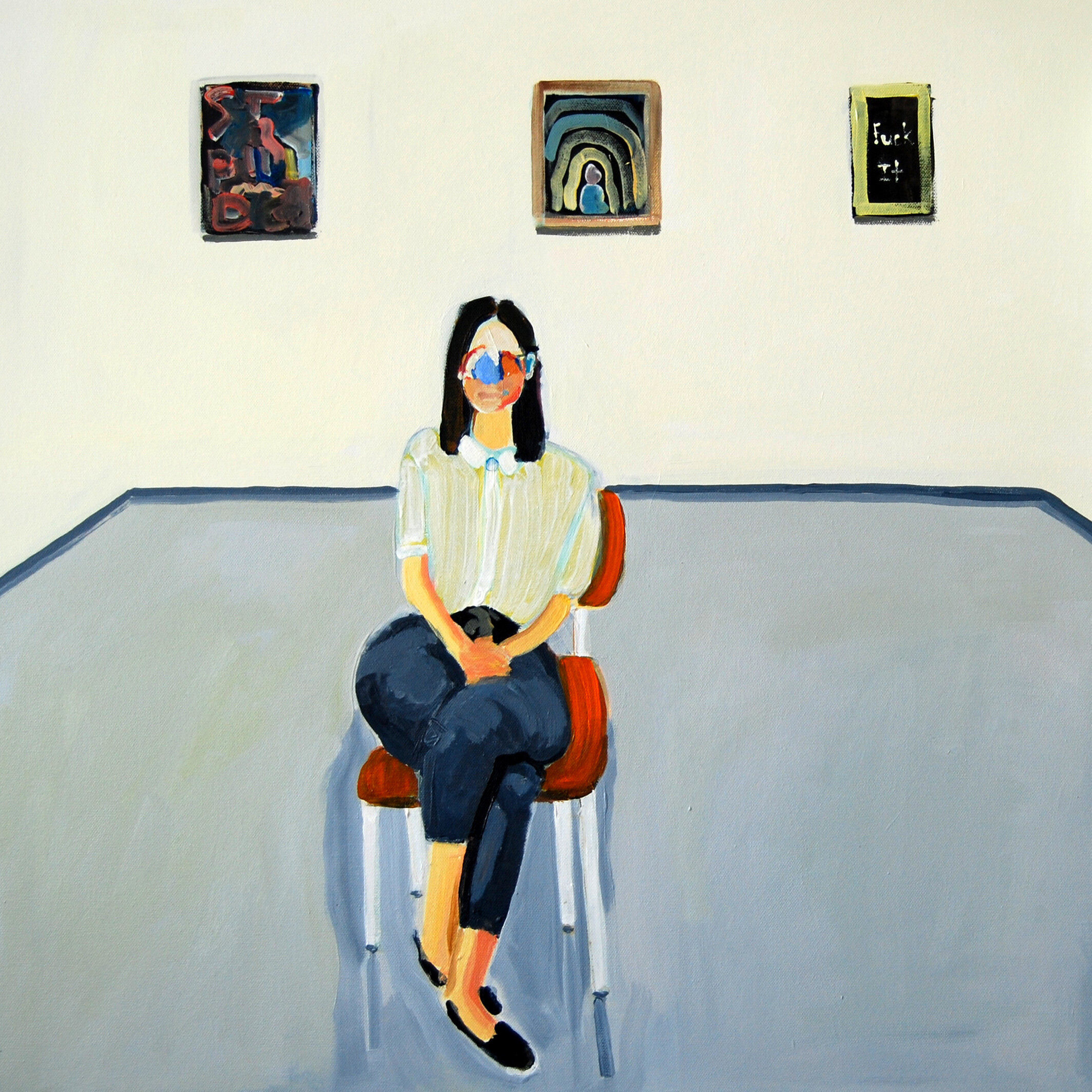 Sophia, acrylic on canvas, 76 x 76cm