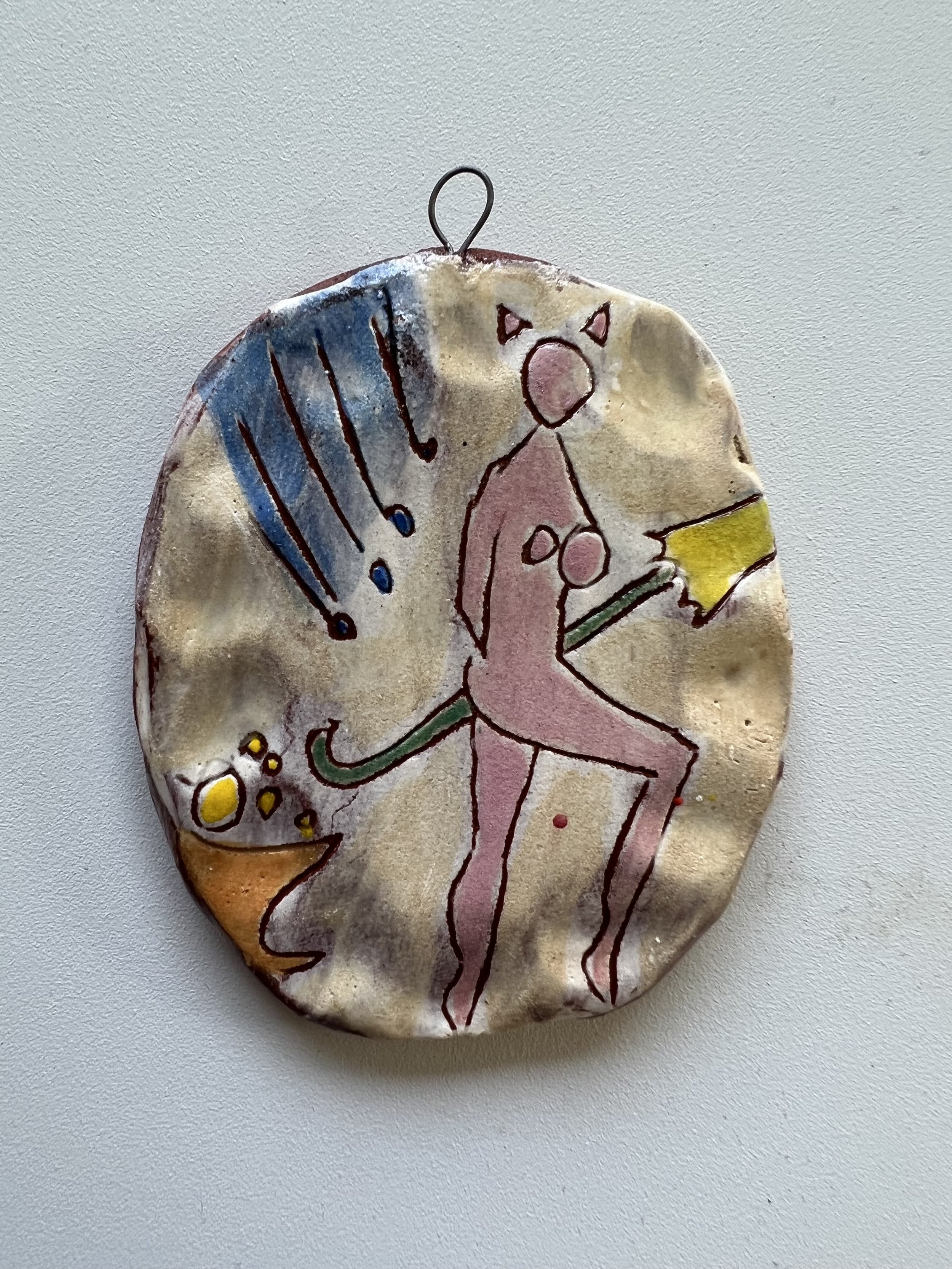 Cat Lady Small Wall tile
