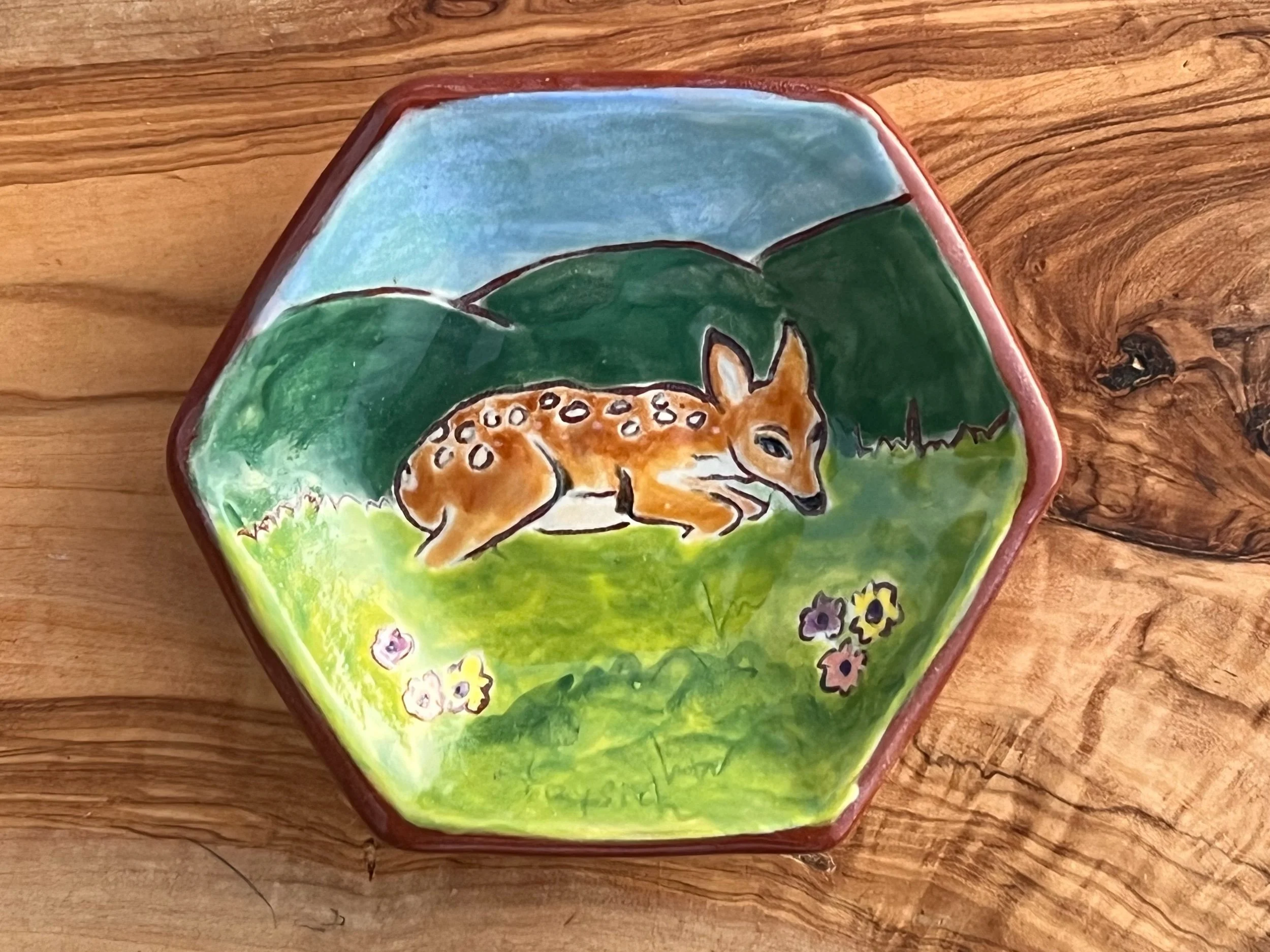 deer trinket dish for jewelry, tea bag, spare change