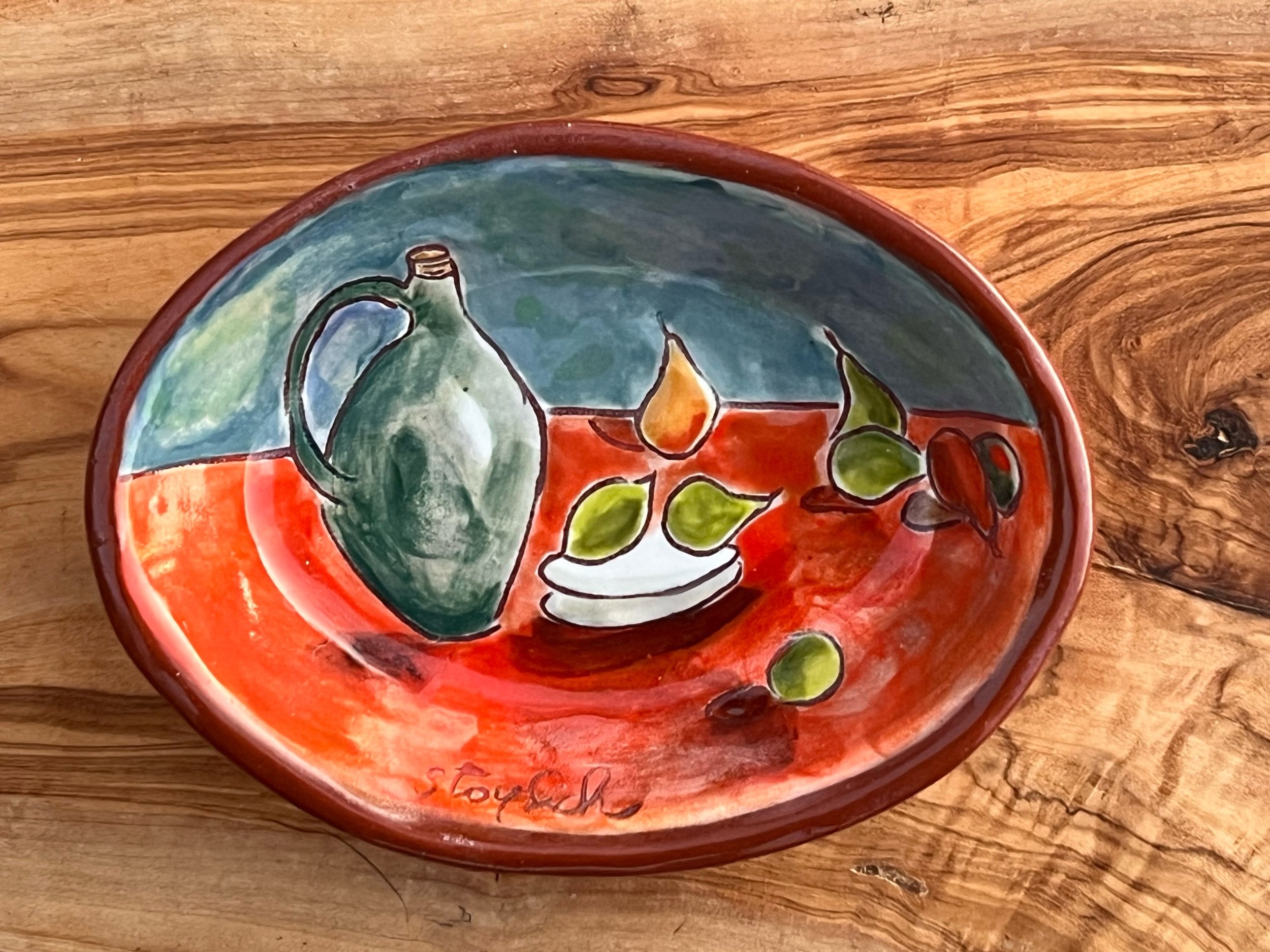 Cezanne still life Oval Trinket Dish