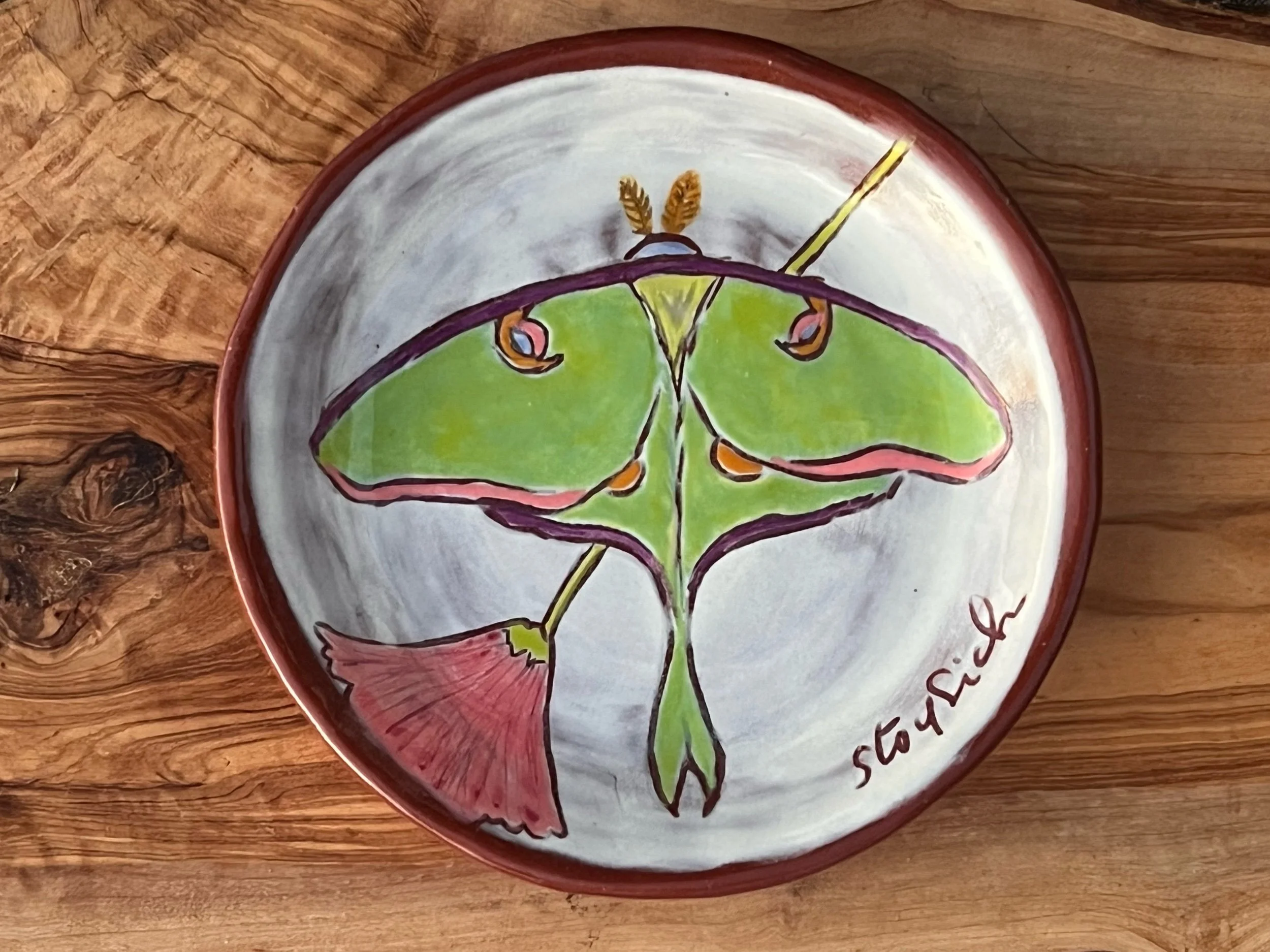 Luna Moth Trinket Plate
