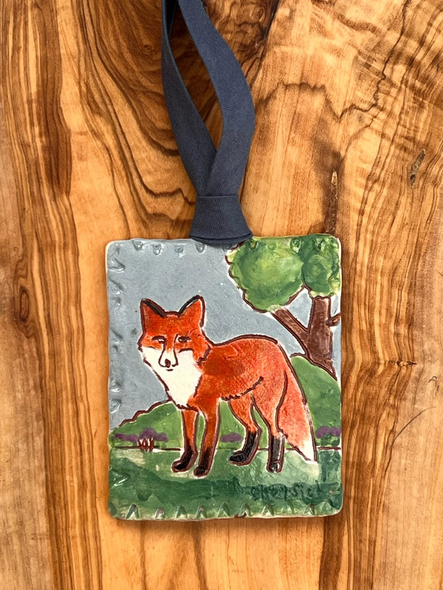 Fox in Nature Small Wall tile