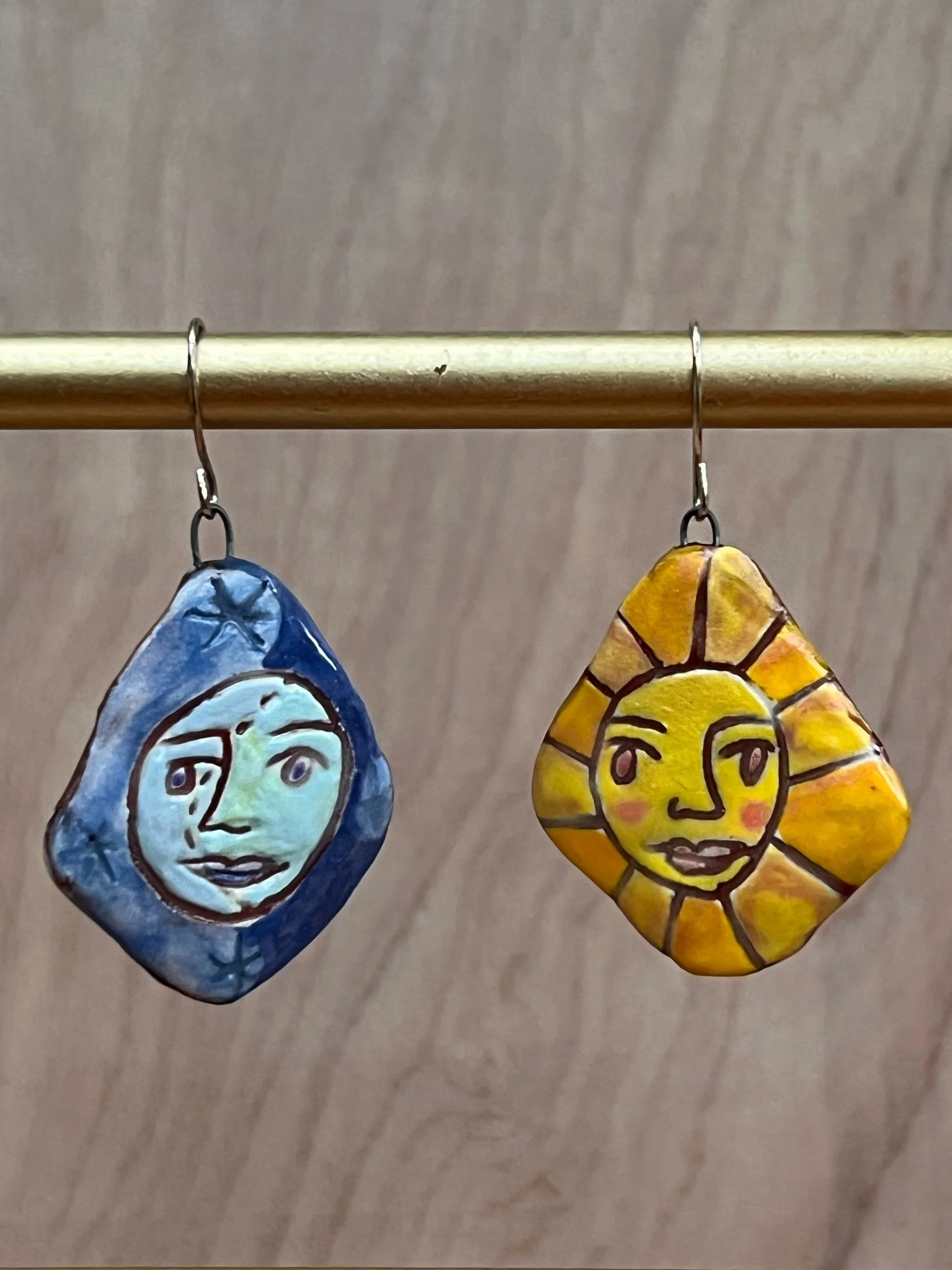 Sun and Moon Earrings