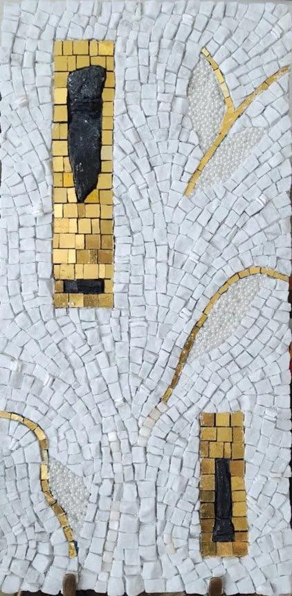 Icons
Carrara marble, 24k Orsoni gold, faux pearls, black tourmaline
2025