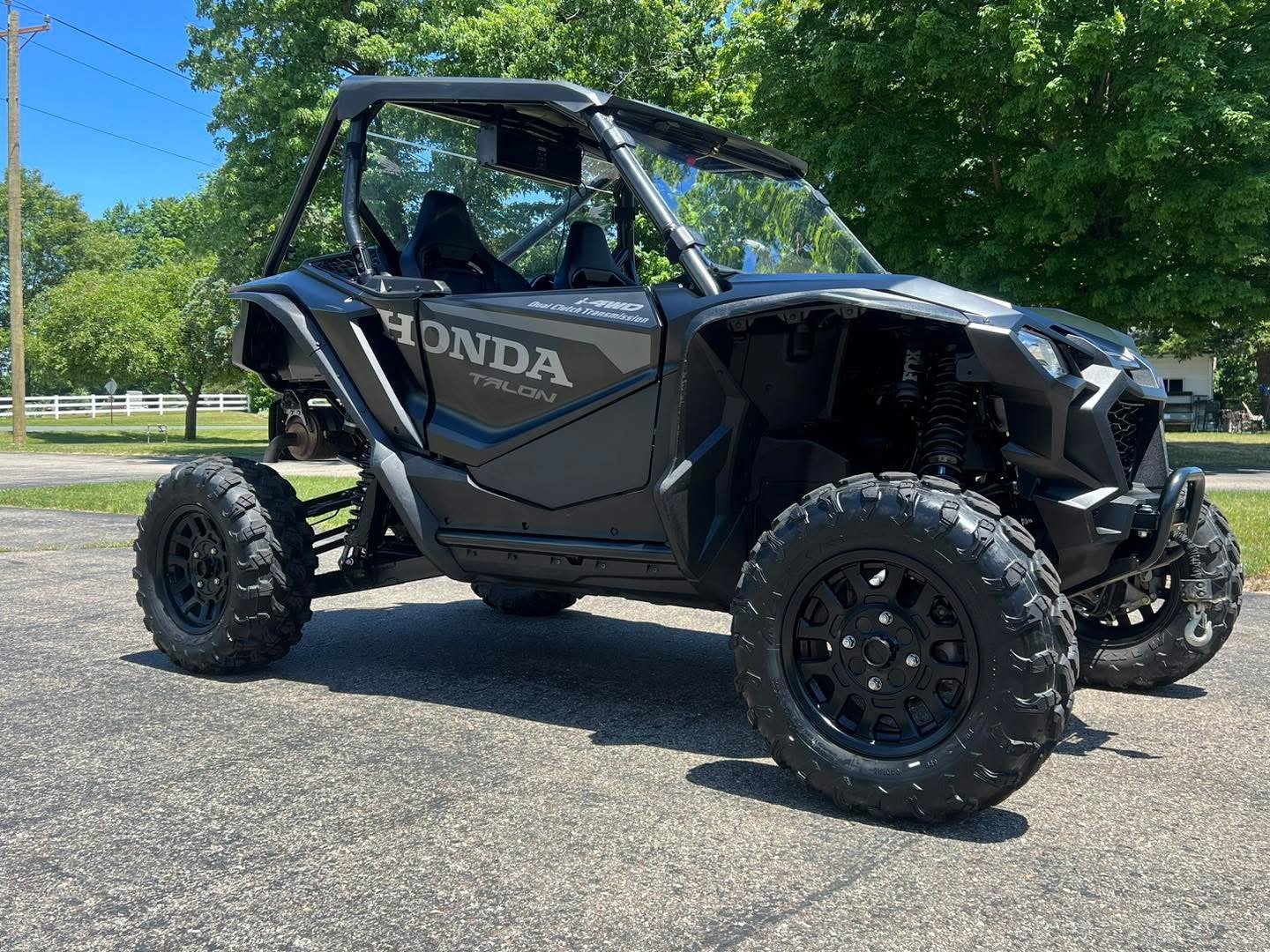 Black Honda Talon off-road vehicle with ceramic coating protection