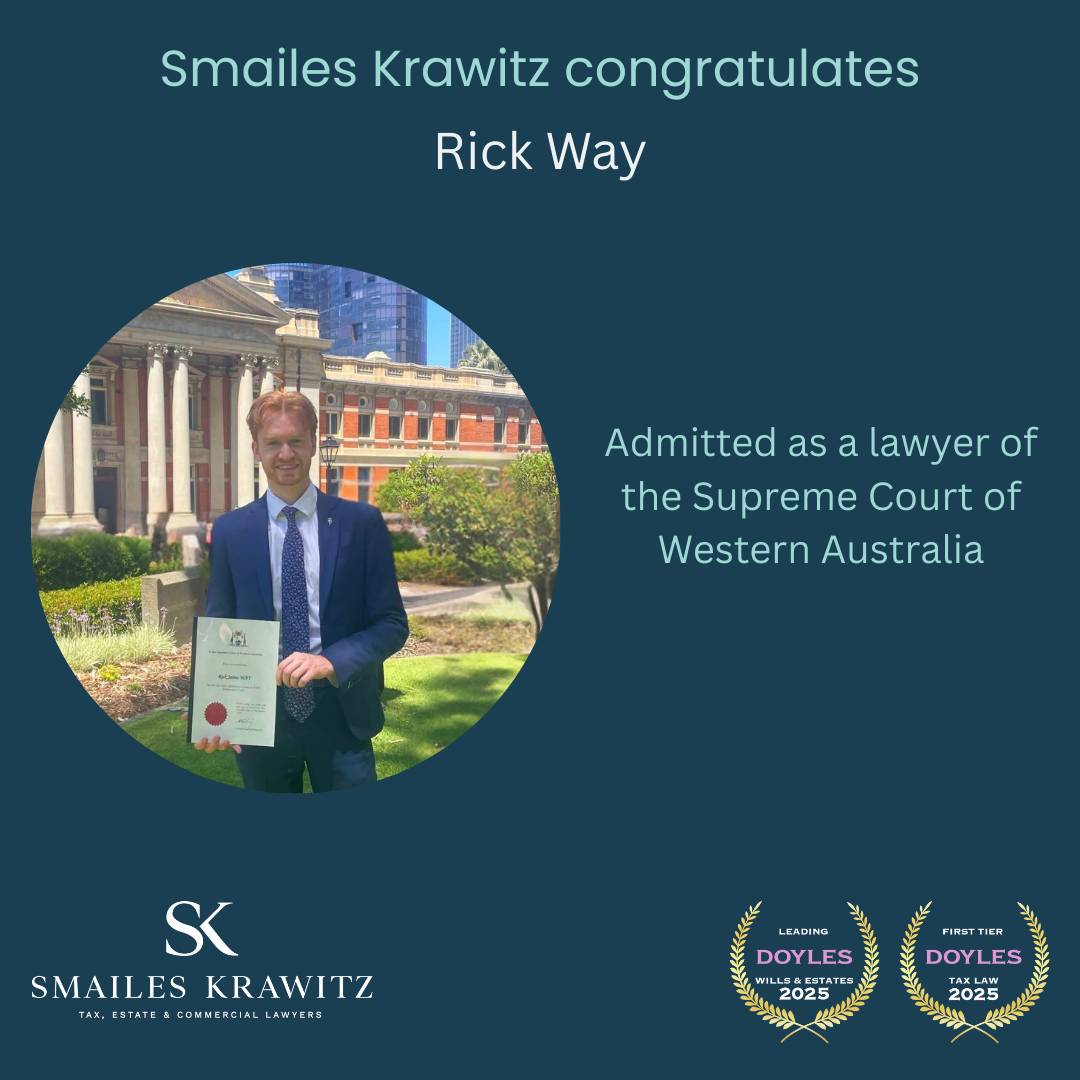 SMAILES KRAWITZ CONGRATULATES RICK WAY