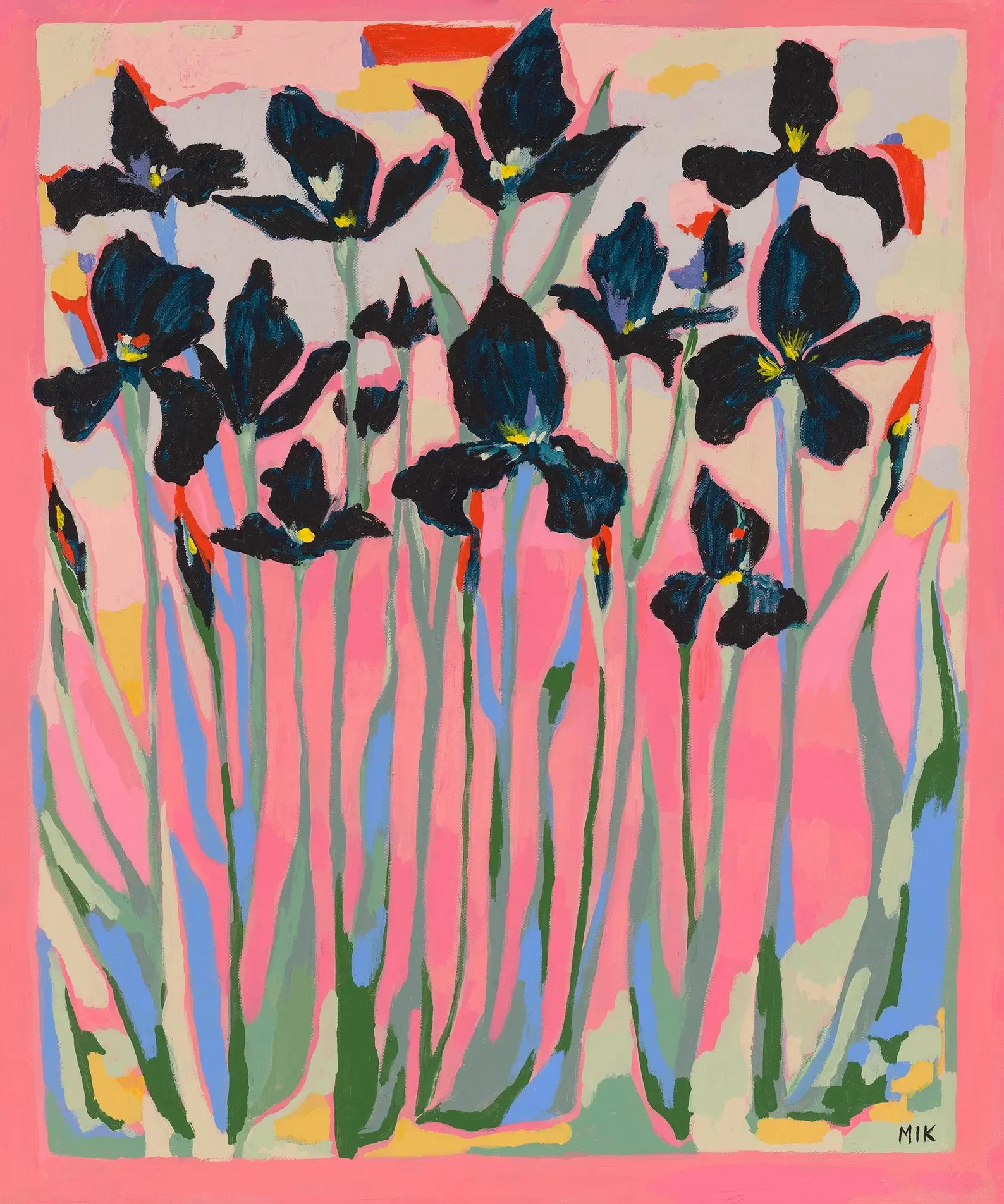 Black Flowers 20"x16".webp