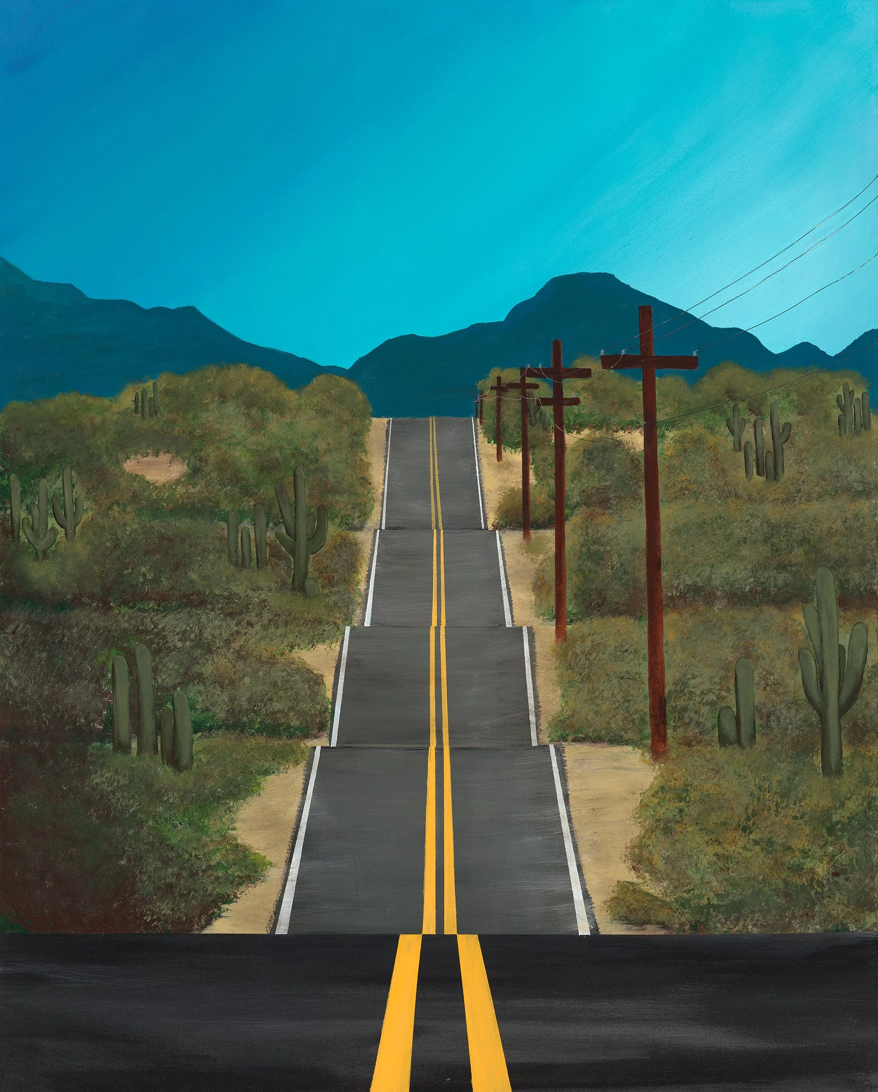souvenir d'elle "Ain't A Road Too Long"
17.25" x 15" - $222.00