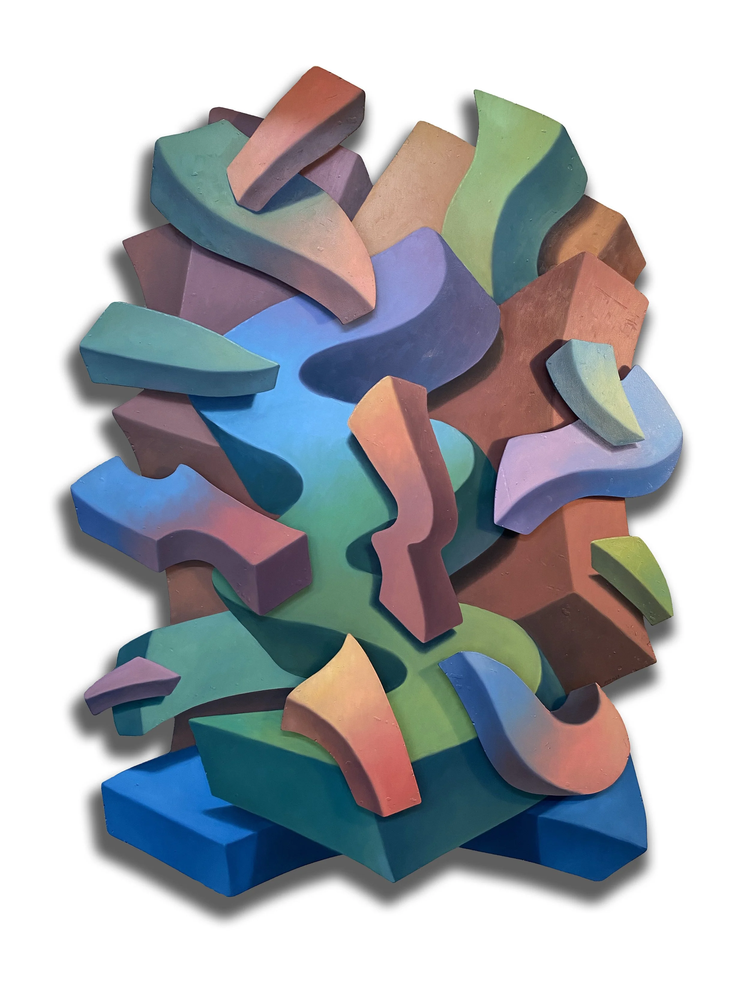 Rio • Oil on Wood Panel • 62"x48"x3"