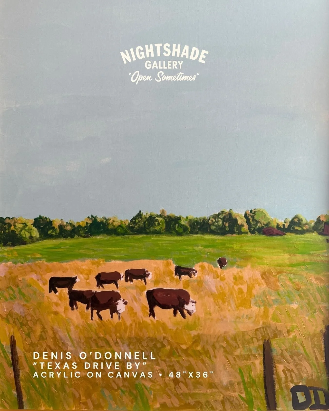 SOLD! 🔴 
&ldquo;Texas Drive By&rdquo; - Denis O&rsquo;Donnell