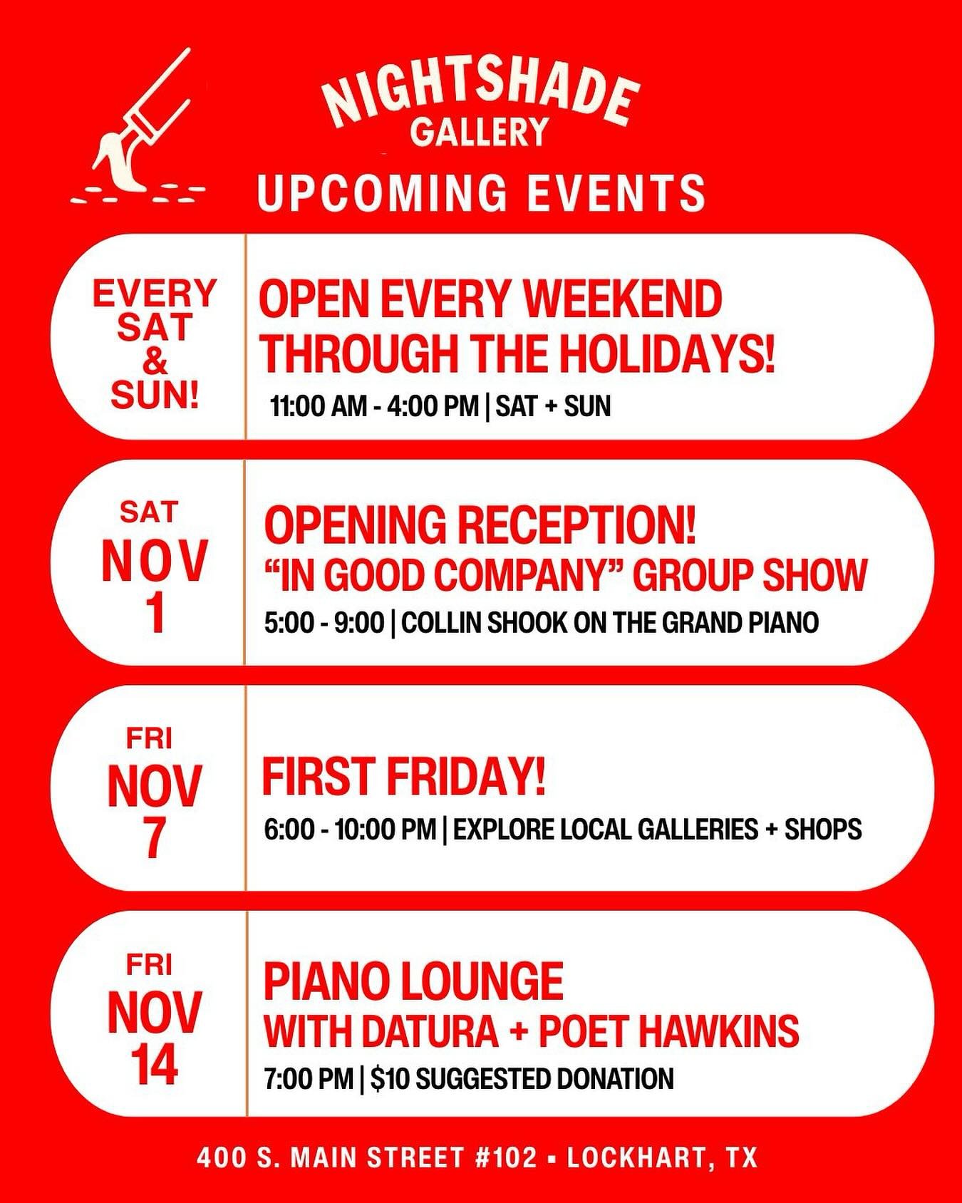 November at Nightshade ❣️