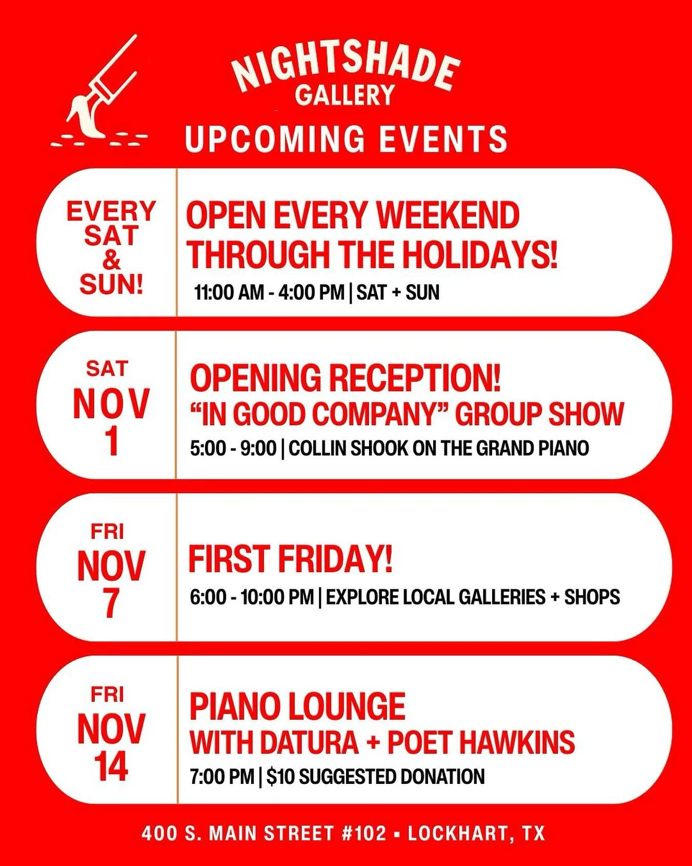 November at Nightshade ❣️