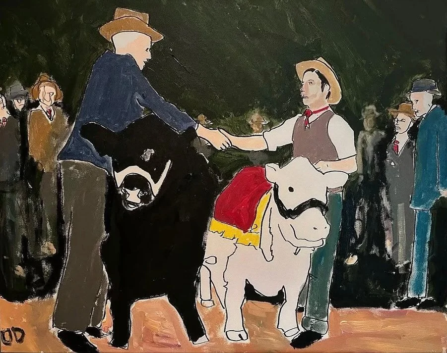 &ldquo;Prize Winner&rdquo; by Denis O&rsquo;Donnell 
Acrylic on canvas 
24&rdquo;x30&rdquo;
$800

DM for purchase info
This one&rsquo;s not gonna last long!! 🐄