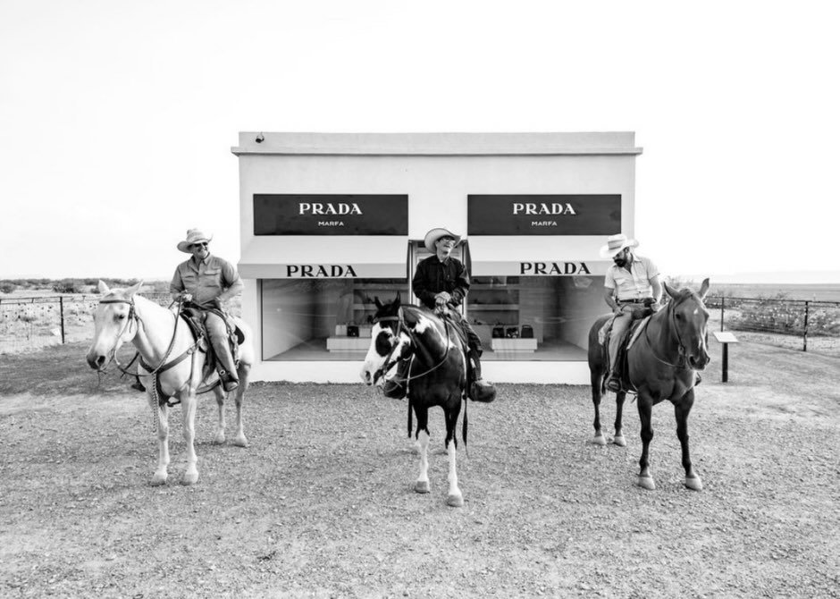 One week left with this one 🤍

&ldquo;Marfa Cowboys&rdquo; by Lisa Hause brings the calm magic of West Texas right into your living room.

This is the final week it&rsquo;ll be hanging at Nightshade, ready for its forever wall!❣️

33&rdquo; &times; 
