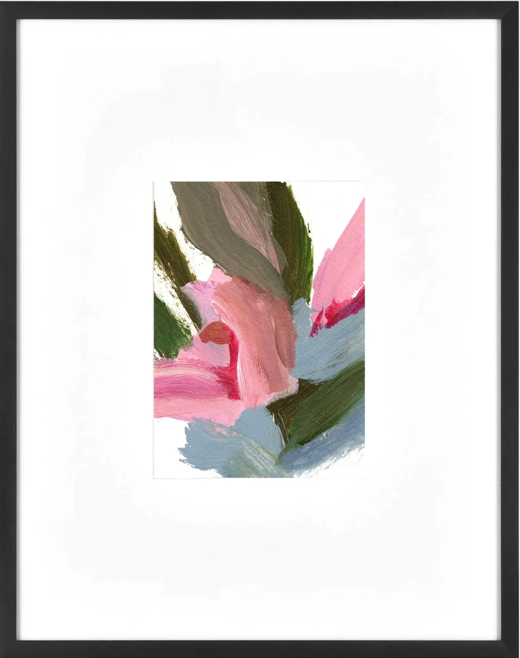 RACHEL WADLOW "MAGNOLIAS ON MY MIND 01" - ACRYLIC AND OIL ON PAPER - 8"X10" - $200