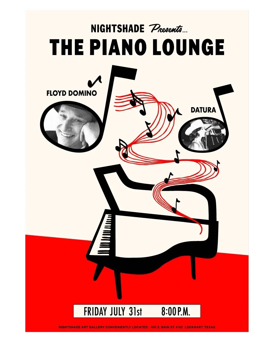Ooooo you do not want to miss this one!!
THIS FRIDAY Nightshade welcomes the one and only @floyddomino 🎹 🎵 

Two-time Grammy Award-winning pianist 𝗙𝗹𝗼𝘆𝗱 𝗗𝗼𝗺𝗶𝗻𝗼 is best known for his years with Asleep at the Wheel and his dazzling blend o