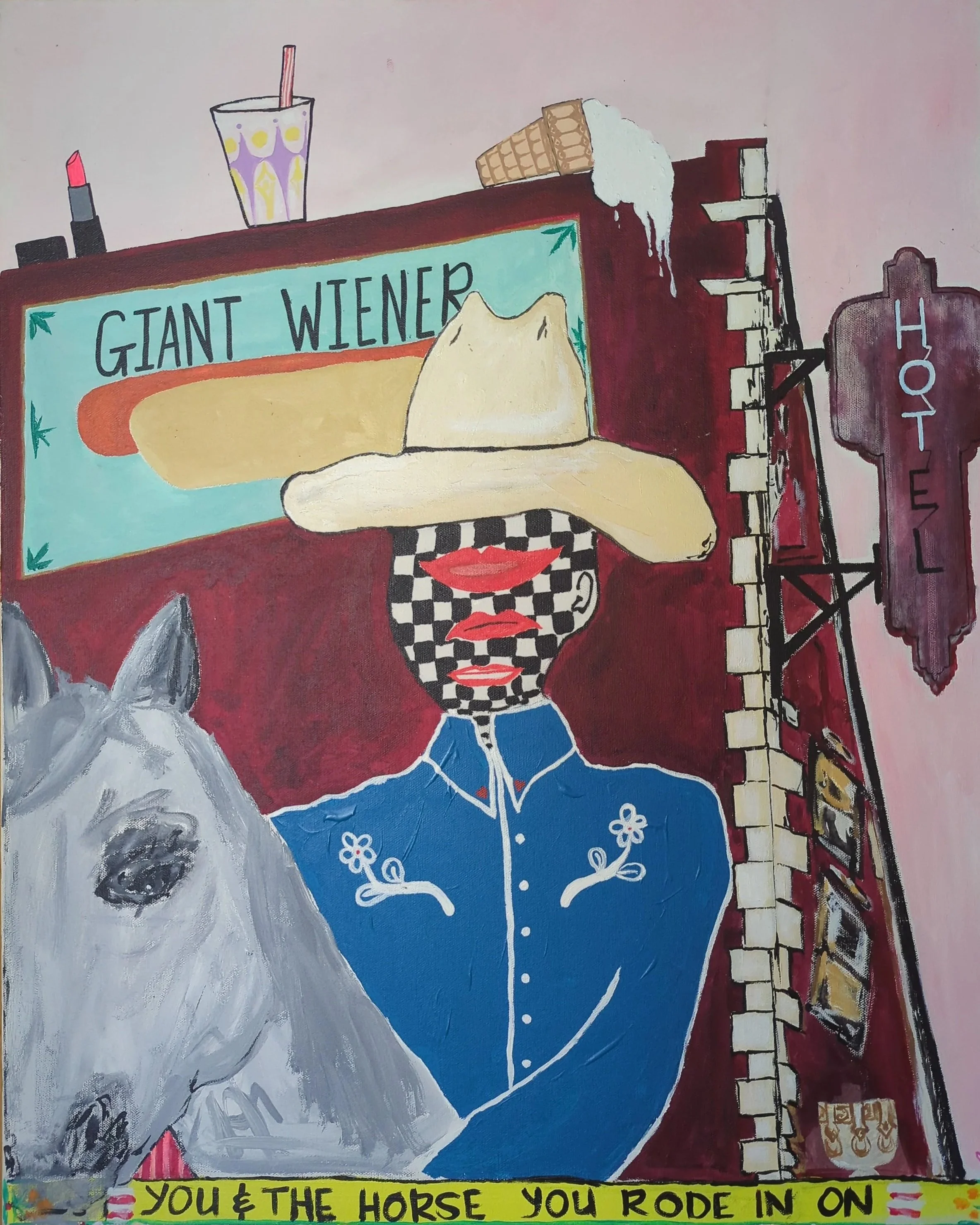 Tif Ginn "Giant Wiener"
30" x 24" - $ 2,300.00 