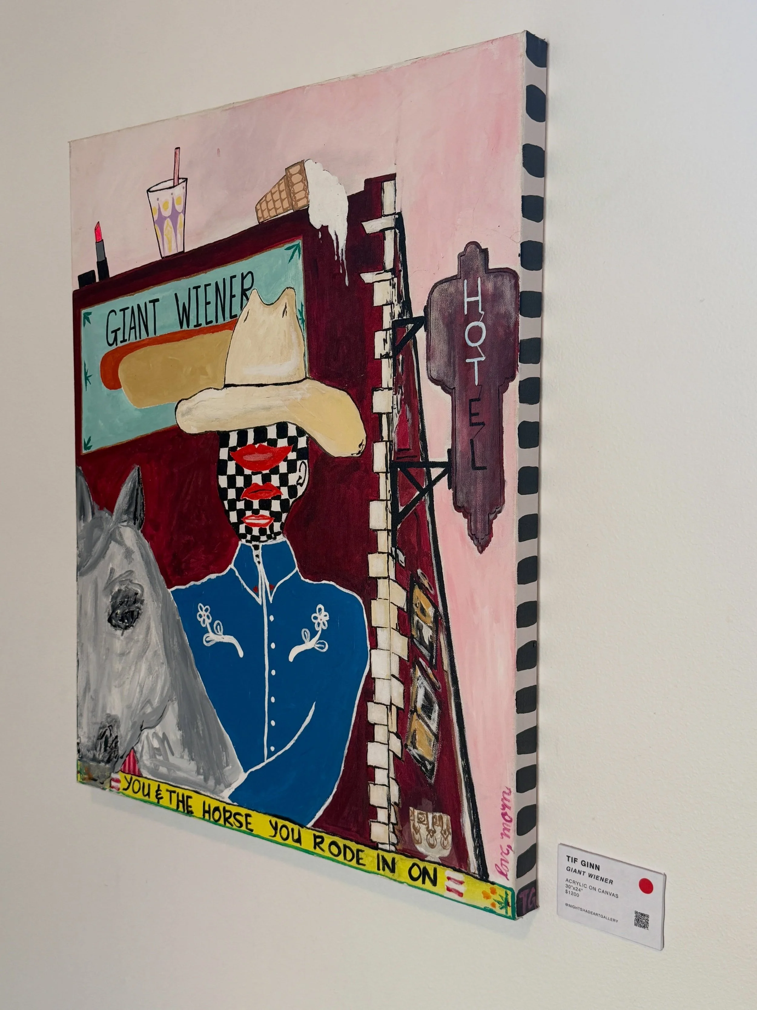 I knew this one wouldn&rsquo;t last for long. 
🔴 &ldquo;Giant Wiener&rdquo; by @tifginn heading off to Nashville 

Gallery open today 11a-4p!