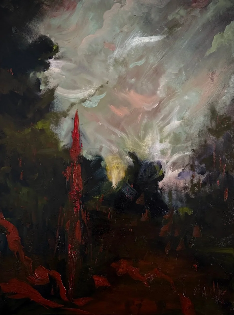 *SOLD* "STILETTO IN A STORM"
OIL ON CANVAS
48"X36"