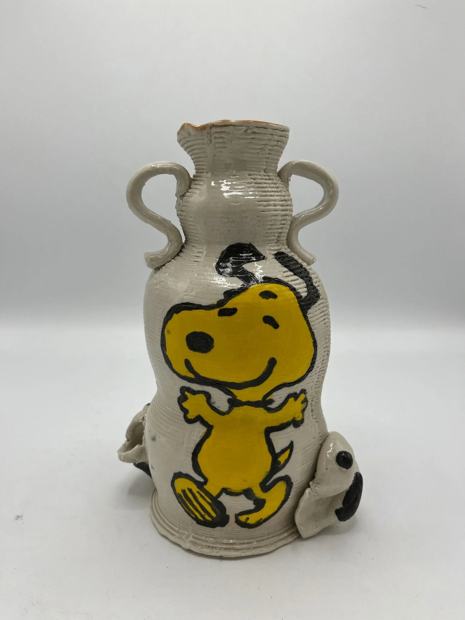 Val Didehbani, Snoopy illustrations #1,	Ceramic, slipcast 9"x7" $ 500.00 