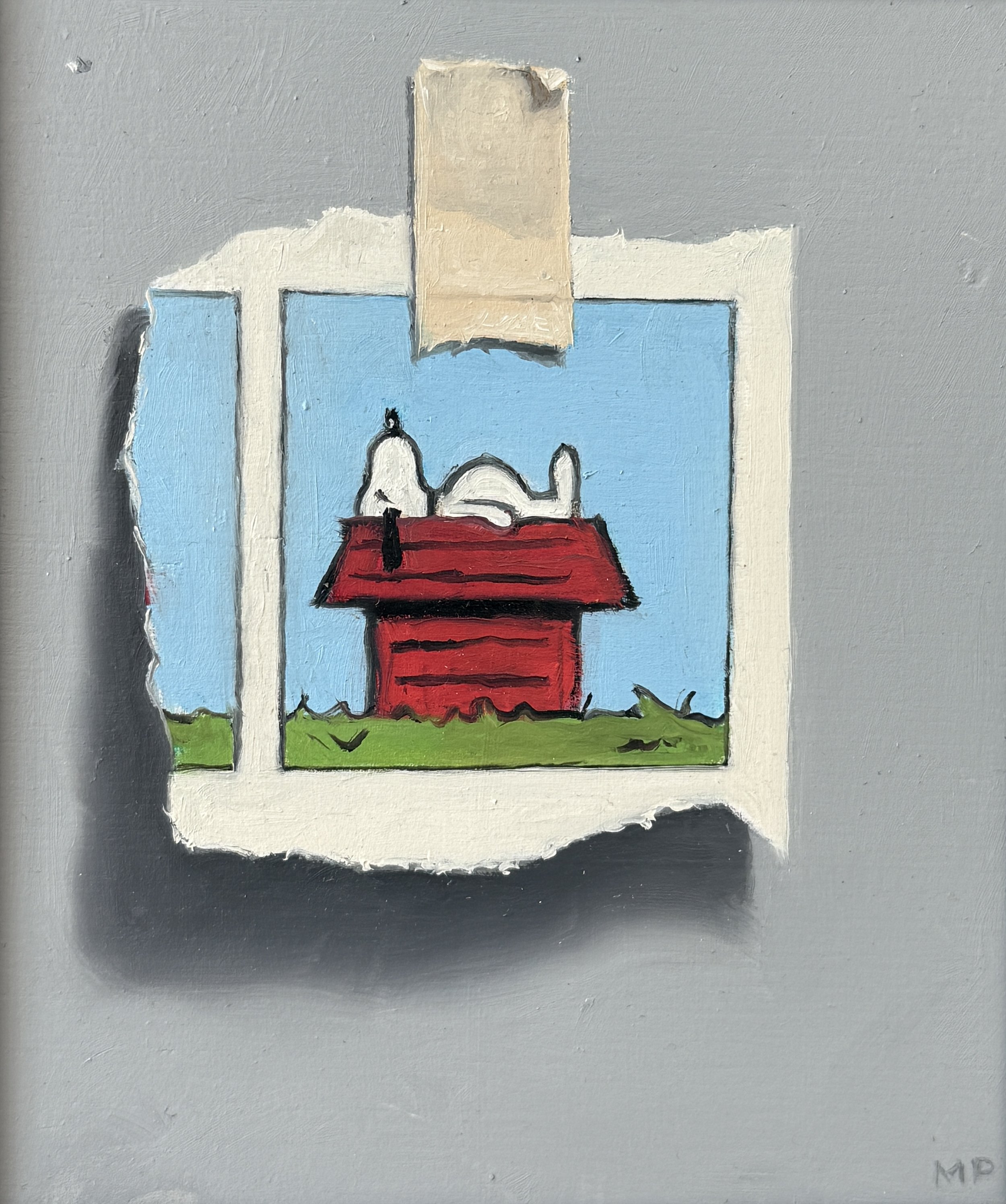 Michael Pyrdsa, Classic Snoopy, Oil on Panel,	7"x6" $ 500.00 