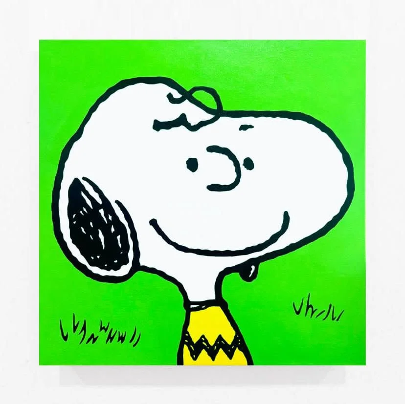 Mr.Likey, "Snoopy Brown", Acrylic on Canvas,	24" x 24" $ 1,200.00 