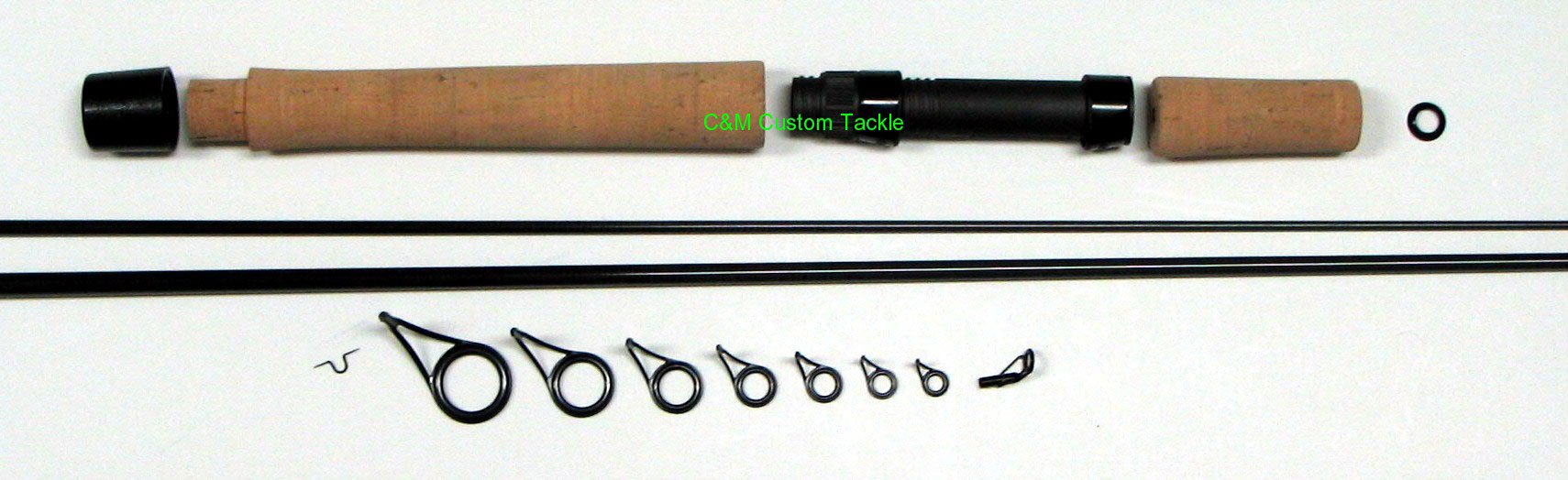 Pacific Bay Graphite Spinning Rod Kit 4-8 T2SP782-2S —