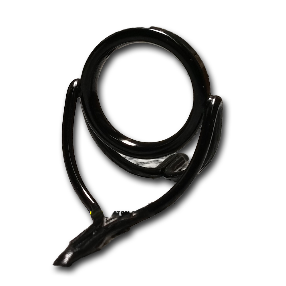 Fuji HNSG #8 Heavy Duty Boat Rod Guide - SIC Ring, Gunsmoke Finish, Made In Japan