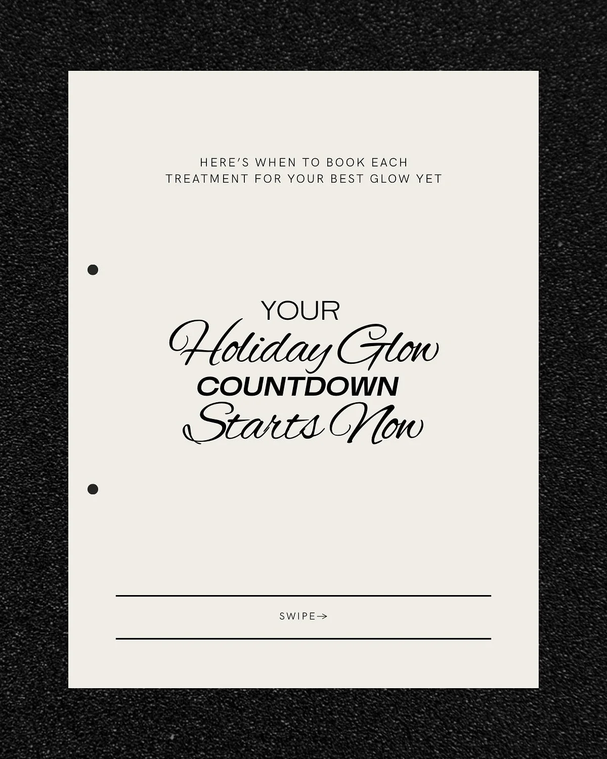 The countdown to glowing holiday skin starts now!
Whether you’re smoothing, tightening, or brightening, the secret is timing your treatments just right✨
Remember, your own takes time! Don’t wait until December 🎄👀
Book with @everglowa