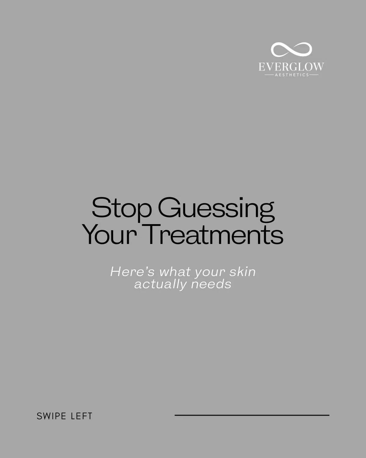 Your guide to glowing, healthy skin at EverGlow Aesthetics ♾️

Not every concern needs the same solution. The right treatment is all about strategy &mdash; choosing what works for your skin, your goals, and your timeline!

⚡️ Ultra Laser for brighter