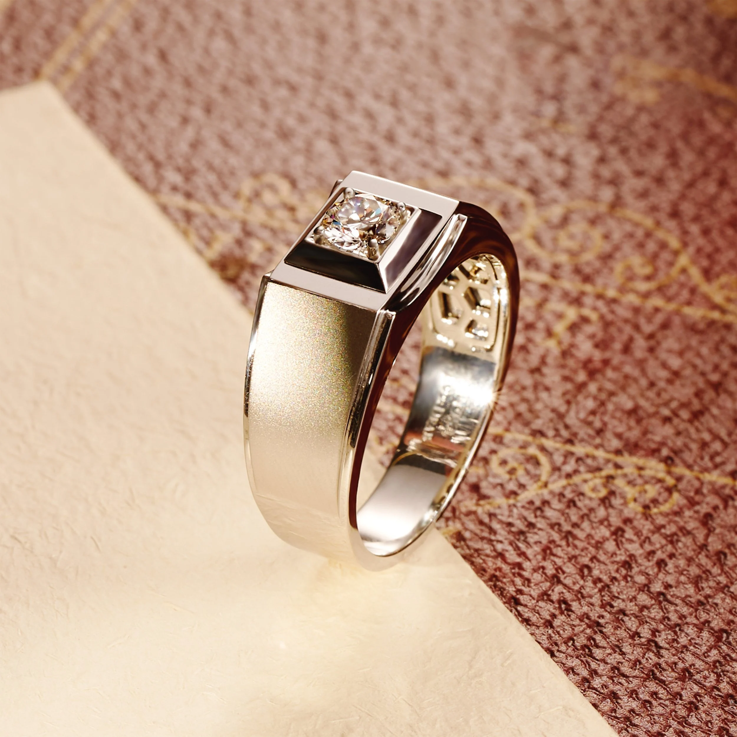 Cremation Diamond Men's Ring -- R2217