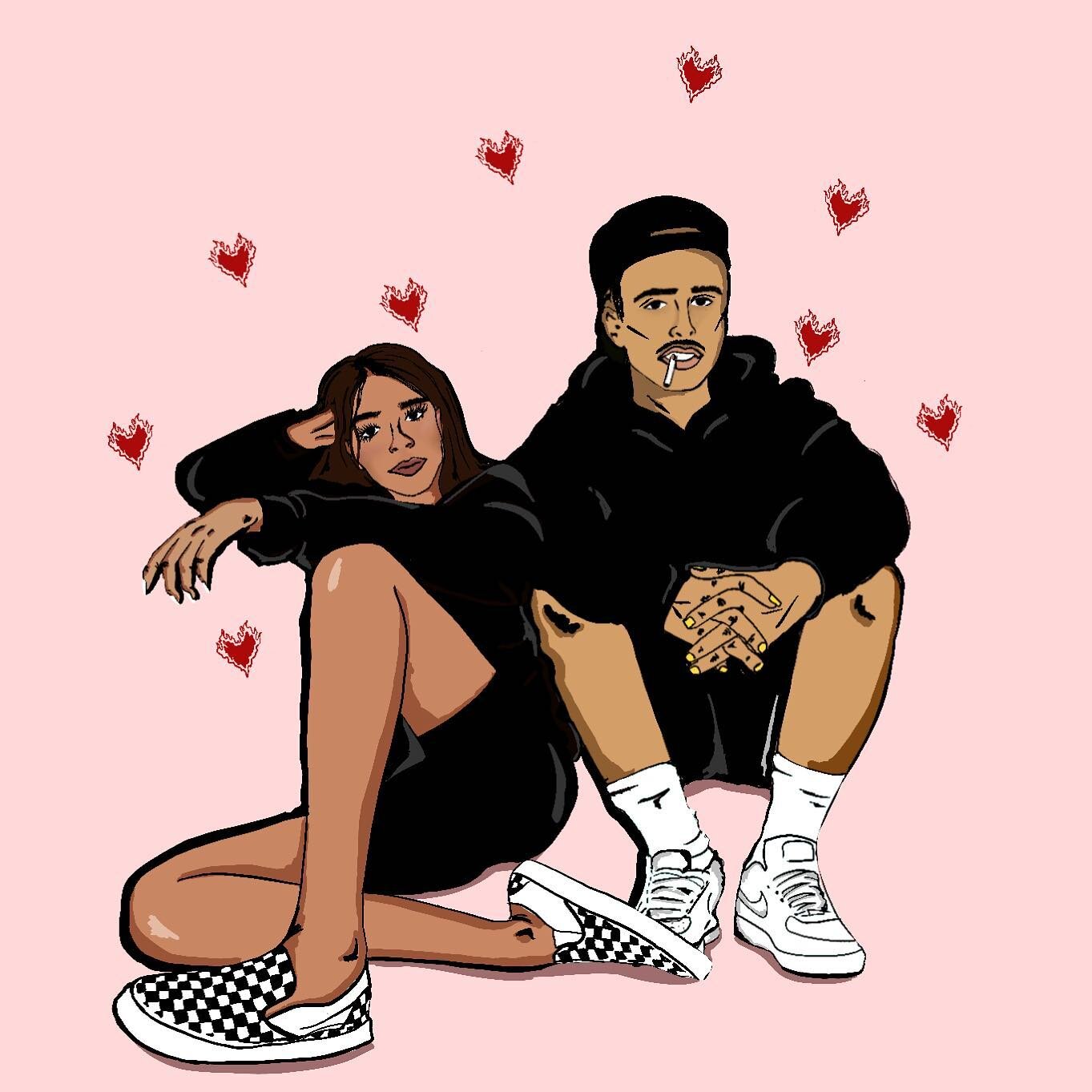Another couple to Stan. 👀

For a small fee, @tiaralessstudios can make you Instagram official too ❤️&zwj;🔥😉
&bull;
&bull;
&bull;
#tiaralessstudios #art #seattleartist #olympia #olympiaartist #tacomaart #tacomaartist #seattletattooartists #digitala