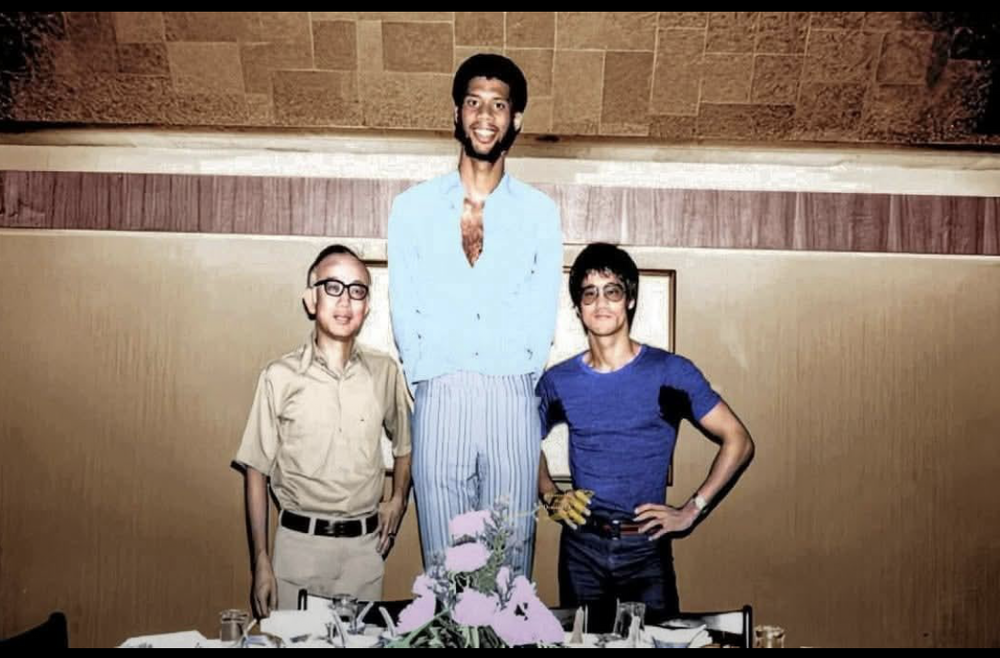 Bruce Lee, Raymond Chow, and Kareem Abdul Jabbar