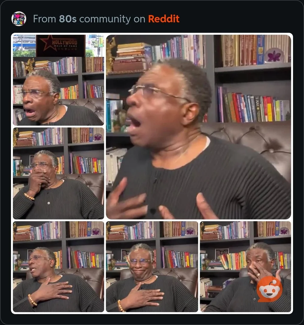 Keith David’s reaction to the ammouncement that he will be getting a star on the Hollywood Walk of Fame  @r/80s 7/3/25