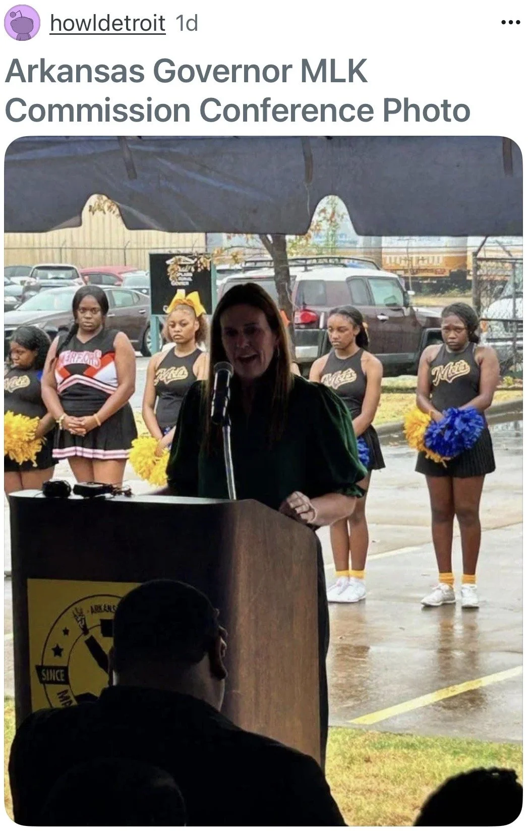 Arkansas Governor Sarah Huckabee Sanders at MLK Commission Conference Via HowIDetroit