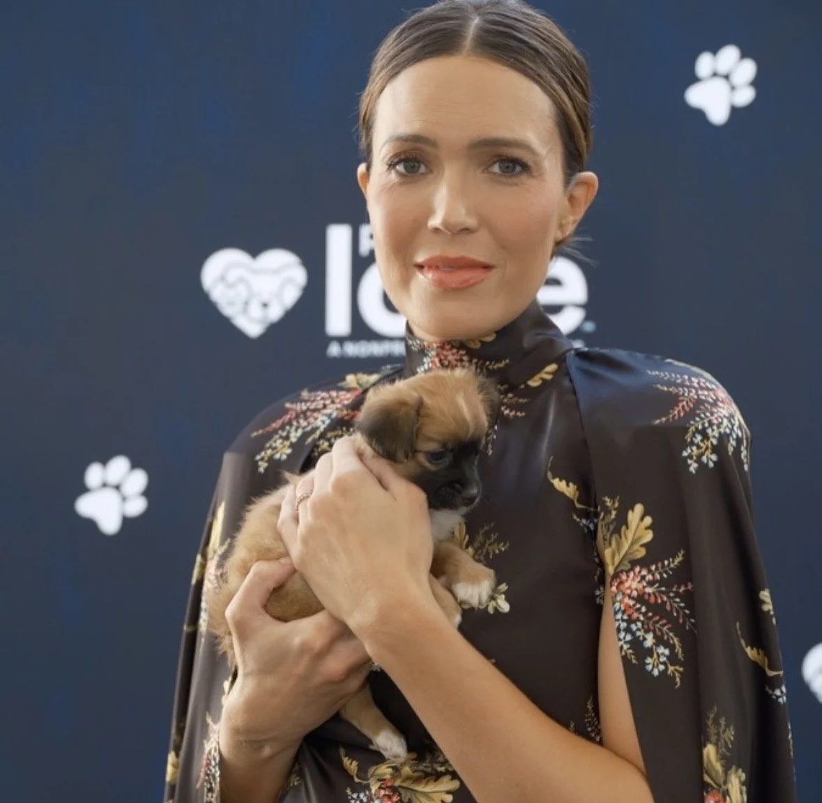 Mandy Moore with Puppy via Petcolove